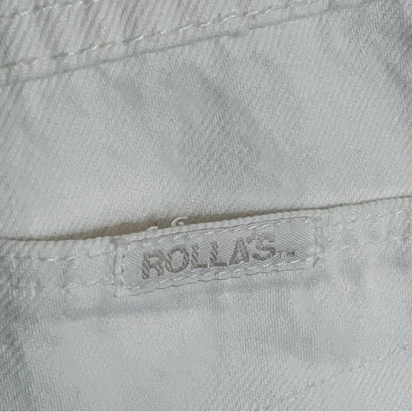 NWOT Rollas Classic High Rise Straight Leg Jean in Vintage White size 26 - Picture 14 of 16